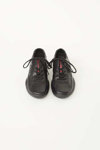 Prada Black Linea Rossa Sport Sneaker