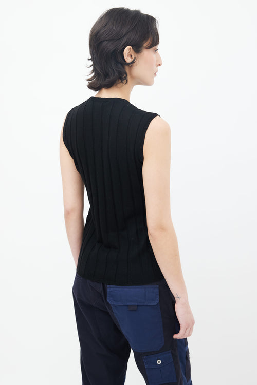 Prada Black Rib Knit Tank