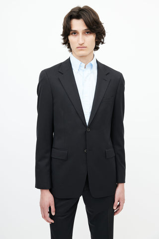 Prada Black Wool Two Piece Suit