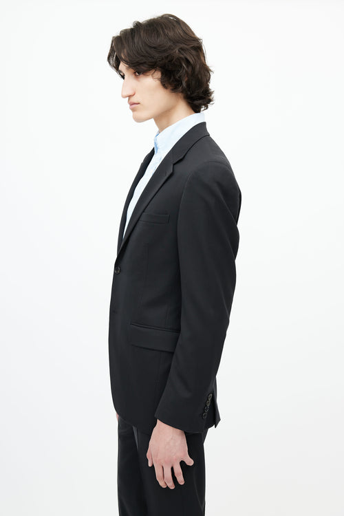 Prada Black Wool Two Piece Suit