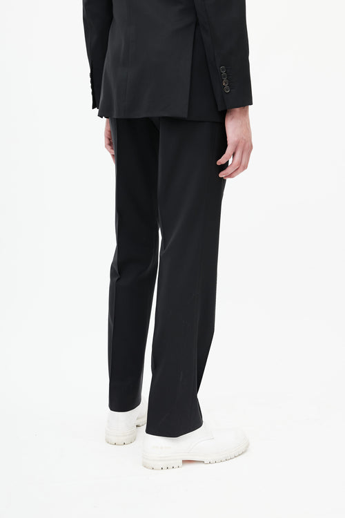 Prada Black Wool Two Piece Suit