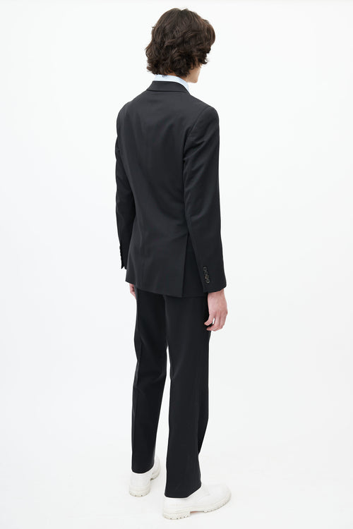 Prada Black Wool Two Piece Suit