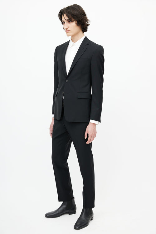 Prada Black Wool Two Piece Suit