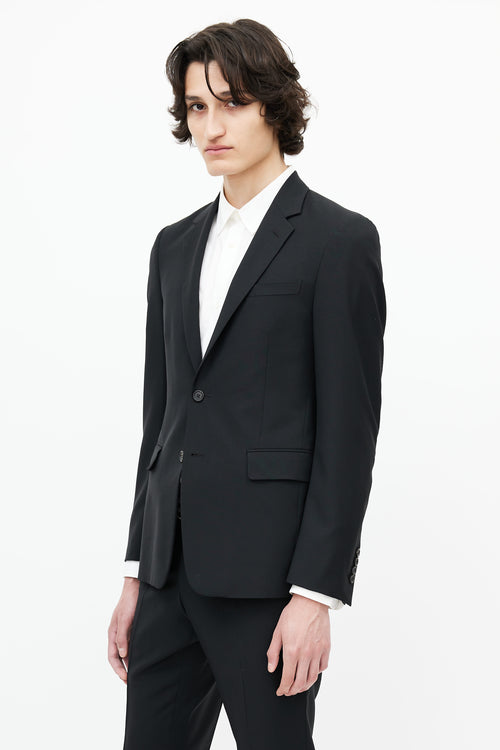 Prada Black Wool Two Piece Suit