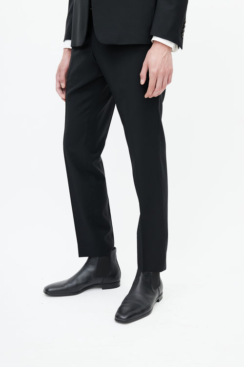 Prada Black Wool Two Piece Suit