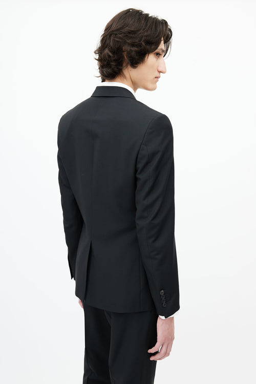 Prada Black Wool Two Piece Suit