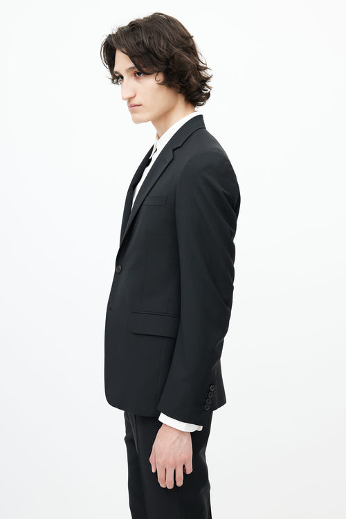 Prada Black Wool Two Piece Suit