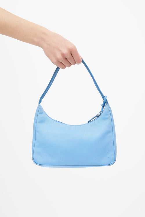 Prada Blue Re-Edition 2000 Nylon Mini Bag