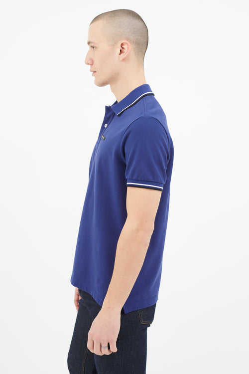 Prada Blue Short Sleeve Polo