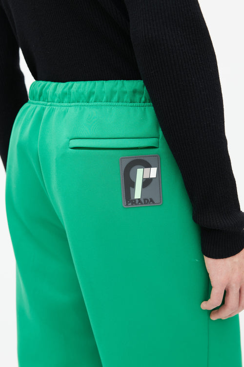 Prada FW 2018 Green Wide Leg Pant