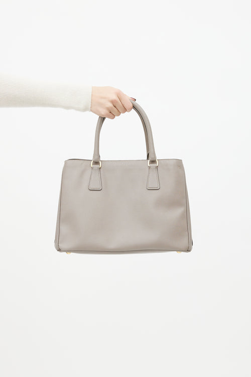 Prada Grey Galleria Small Saffiano Leather Bag