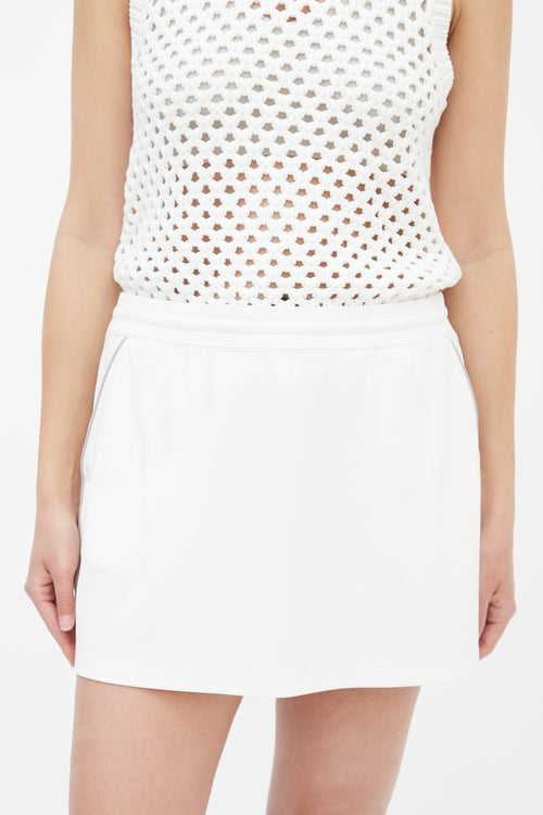 Prada Sport Cream Tennis Skirt