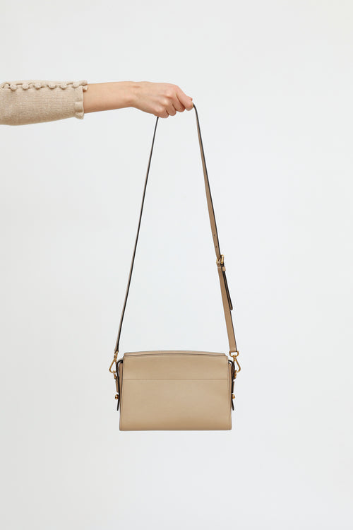 Prada Beige Saffiano Espalande Bag