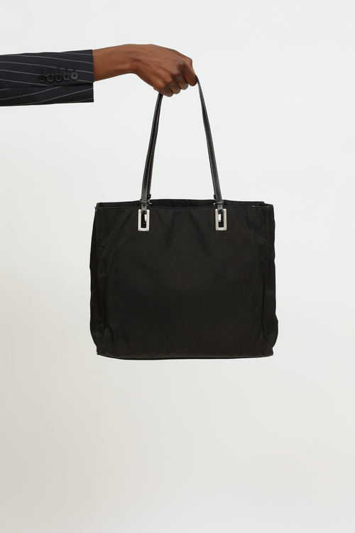 Prada Black Nylon Tote Bag