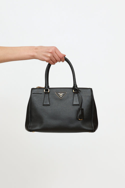 Prada Black Saffiano Small Galleria Bag