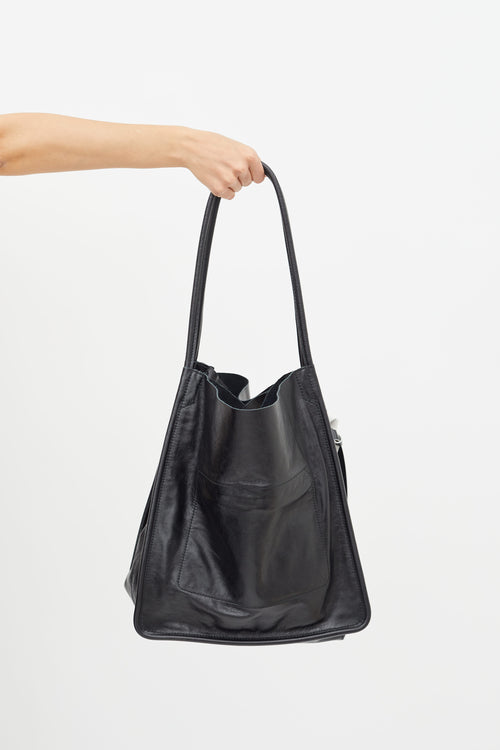 Proenza Schouler Black Leather XL Tote Bag