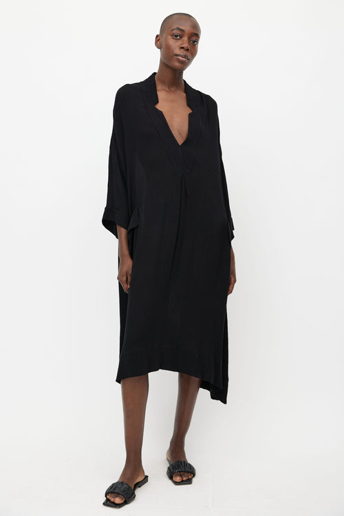 Rachel Comey Black Oversized V-Neck Dress