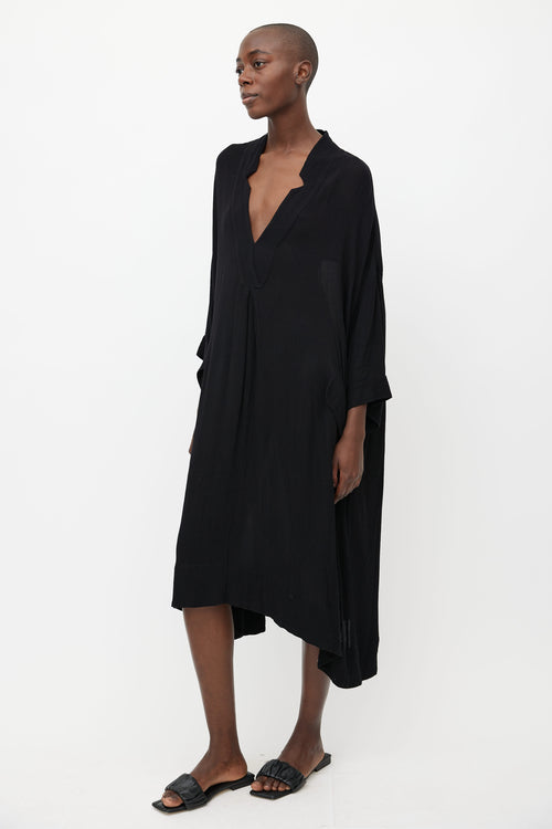 Rachel Comey Black Oversized V-Neck Dress