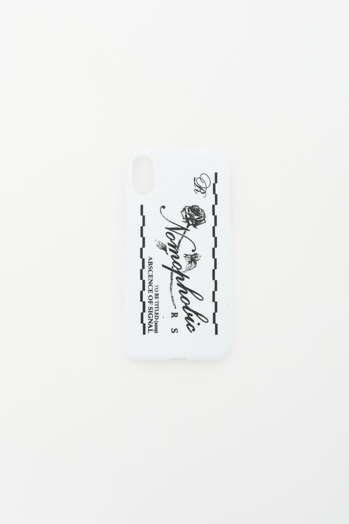 Raf Simons White 
Black Nomopholic Graphic iPhone Case