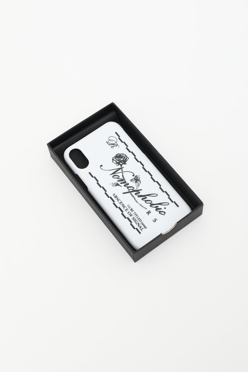 Raf Simons White 
Black Nomopholic Graphic iPhone Case