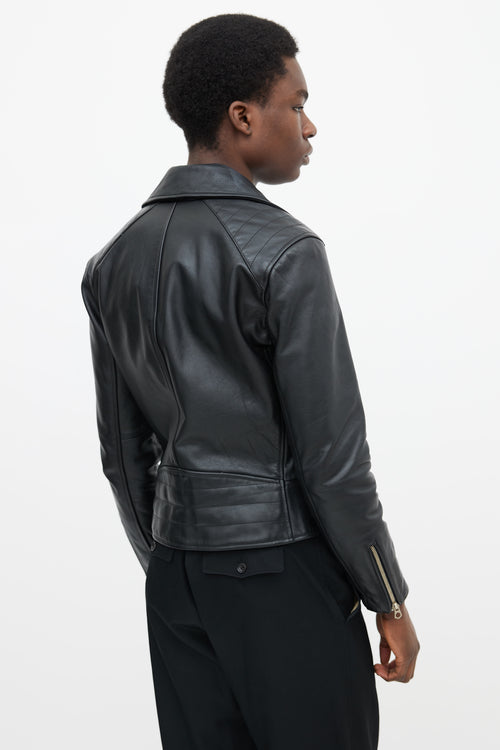 Rag 
Bone Black Leather Moto Jacket