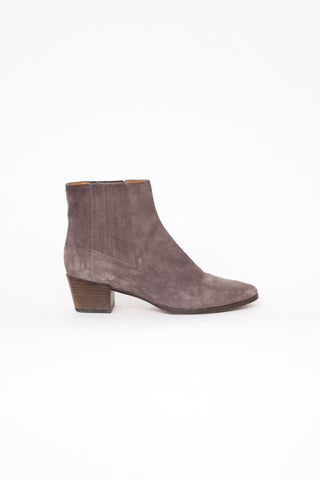 Rag 
Bone Grey Suede Chelsea Ankle Boot