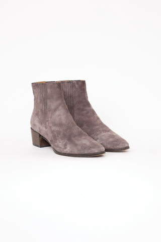 Rag 
Bone Grey Suede Chelsea Ankle Boot