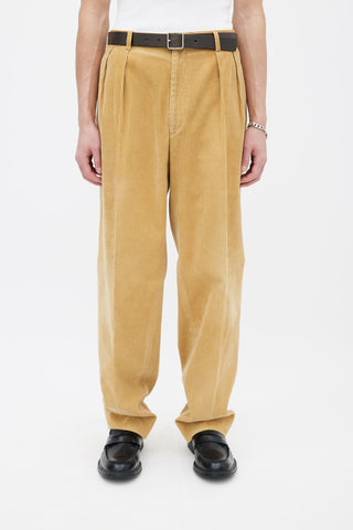 Ralph Lauren Beige Corduroy Straight Leg Trouser