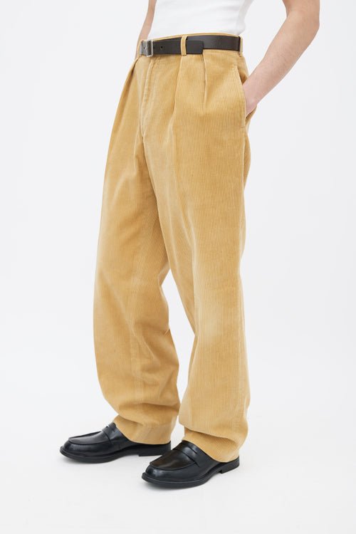 Ralph Lauren Beige Corduroy Straight Leg Trouser