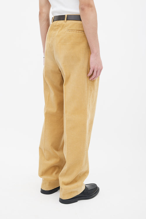 Ralph Lauren Beige Corduroy Straight Leg Trouser