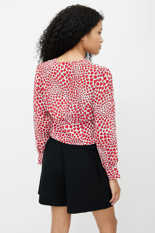 Réalisation Par Red 
White Silk Kaia Young Lovers Blouse