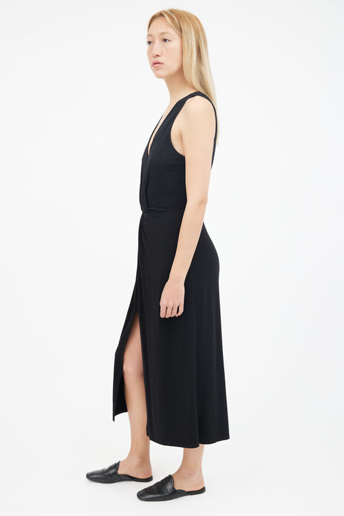 Reformation Black Sleeveless Midi Dress