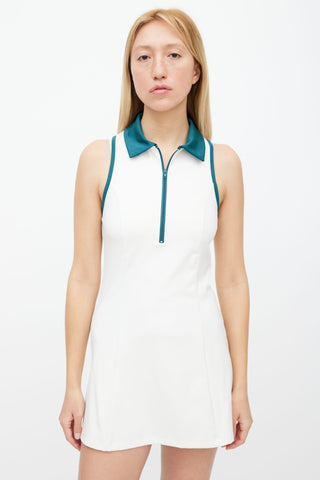 Reformation Cream 
Green Tennis Dress