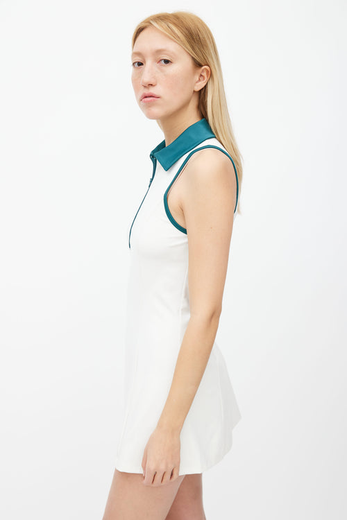 Reformation Cream 
Green Tennis Dress