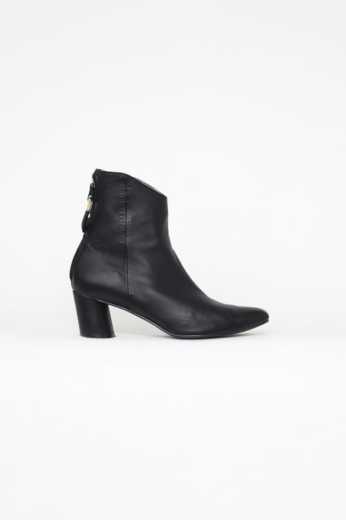 Reike Nen Black Leather Ankle Boot