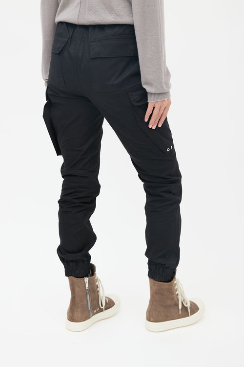 Rick Owens FW 2019 Larry Black Tapered Cargo Pant