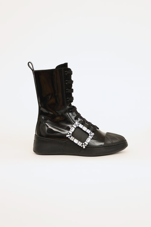 Roger Vivier Viv Skate Ranger Strass Boots