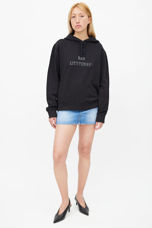 Saint Laurent Black Bad Lieutenant Hoodie