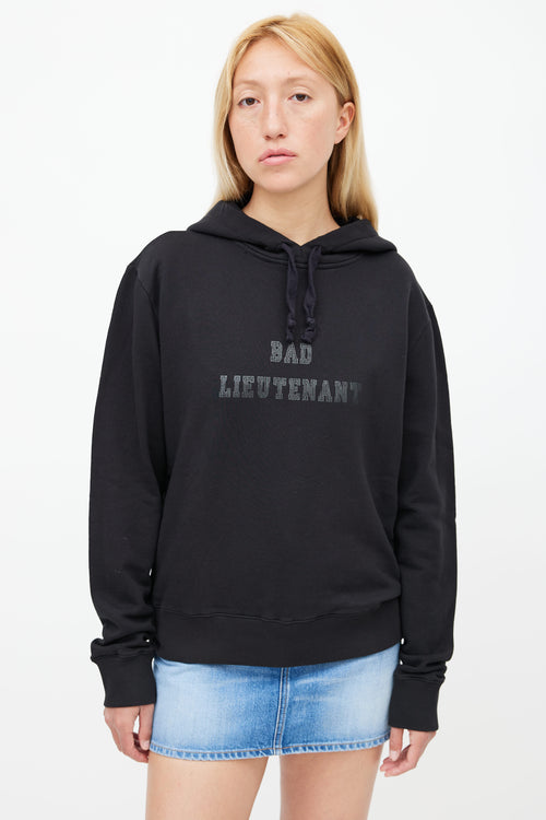 Saint Laurent Black Bad Lieutenant Hoodie