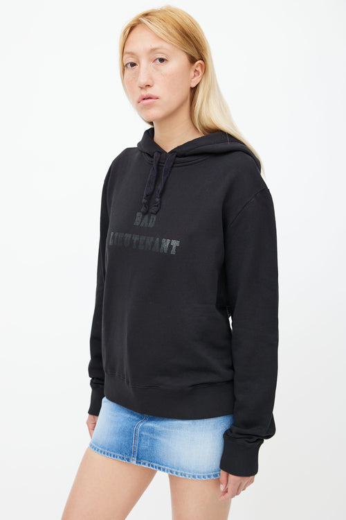 Saint Laurent Black Bad Lieutenant Hoodie