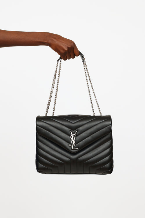 Saint Laurent Black Lou Lou Chain Bag