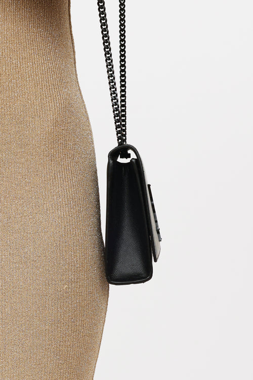 Saint Laurent Black Leather Kate Crossbody Bag