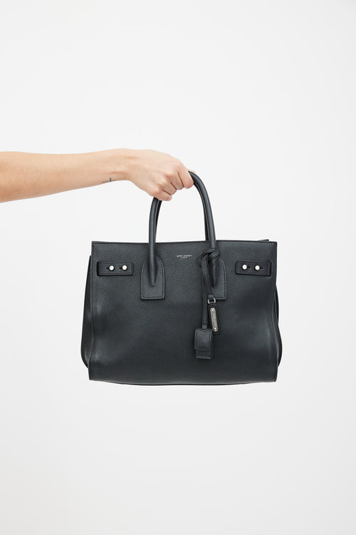 Saint Laurent Black Sac de Jour Souple Bag