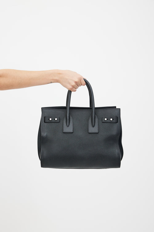 Saint Laurent Black Sac de Jour Souple Bag