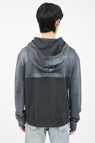 Saint Laurent Grey Two Tone Love Me Forever Hoodie