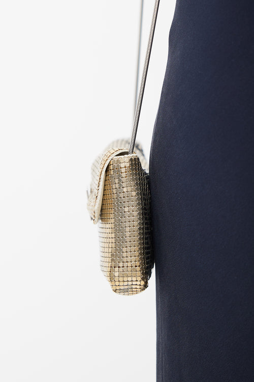 Saint Laurent 2021 Silver 
Gold Bijoux Chainmail Shoulder Bag