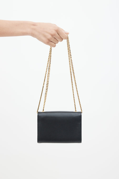 Saint Laurent Black Leather Kate Shoulder Bag