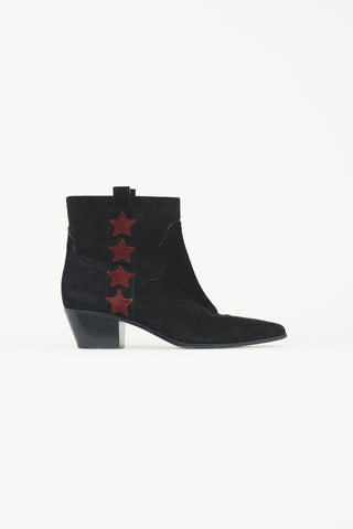 Saint Laurent Black Rock 40 Suede Boot