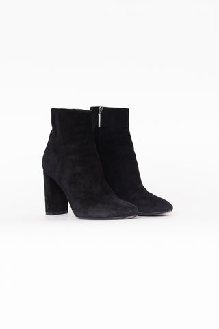 Saint Laurent Black Suede Lou Boot