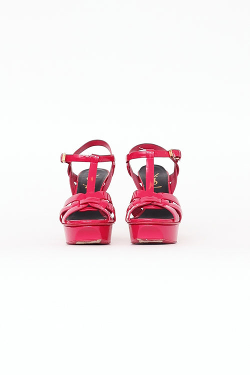 Saint Laurent Fushia Tribute Sandal